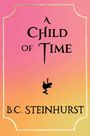 „A Child of Time” und „B.C. Steinhurst” auf rosa-gelbem Verlauf, Frosch-Silhouette in der Mitte.