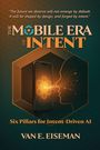 "Six Pillars for Intent-Driven AI", Van E. Eiseman. Silhouette eines Gesichts neben Smartphone, Leuchten dazwischen.