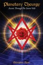Texte: "Planetary Theurgy," "Ascent Through The Seven Veils," "Georgina Rose." Illustration: Rote Rose in rotem Hexagramm.