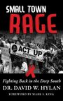 Titel: "Small Town Rage". Untertitel: "Fighting Back in the Deep South". Autorenname: Dr. David W. Hylan. Vorwort von Mark S. King. Eine Menschenmenge bei einer Demonstration mit Transparenten, einem großen "ACT UP"-Banner und einem roten AIDS-Bewusstseinsband.
