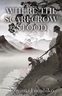 "WHERE THE SCARECROW STOOD", Isayama Fumihiko. Eine Illustration: Ein Soldat am Ufer eines Sees bei Sonnenuntergang.