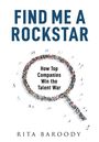 "FIND ME A ROCKSTAR" und "How Top Companies Win the Talent War". Illustration von Menschen in Form einer Lupe.