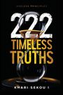 "222 Timeless Truths" von Khari Sekou I, mit Text "Ageless Principles" und einer Sanduhr in der Mitte.