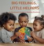 Titel: "BIG FEELINGS, LITTLE HELPERS". Drei Kinder betrachten ein buntes Emotionsrad.