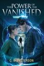 „The Power of the Vanished“ und „C. B. Patterson.“ Ein Paar berührt sich mit Stirn an Stirn, umgeben von blauen Blitzen.