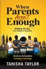 "When Parents Aren't Enough" und andere Texte; fünf Menschen umarmen sich, Skyline im Hintergrund.