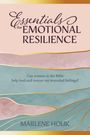 „Essentials for Emotional Resilience“ und „Marlene Houk“. Hintergrund: bunte Wellenmuster in Pastellfarben.