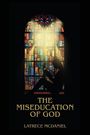 "The Miseducation of God" und "Latrece McDaniel". Illustration mit bunter Kirchenfensterszene und lesender Silhouette.