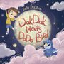 Text: "DakDak Meets DoDo Bird" von Kelly DaSilva. Illustration: Junge mit Stern, Vogel, Mond, rosa Wolken.