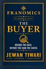 "Franomics: The Buyer" von Jewan Tiwari. Enthält Grafik mit Lupe und Diagramm, Thema: Datenanalyse vor dem Kauf.