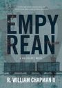 "EMPY TREAN" und "A Holocaust Novel" in großen Buchstaben. Zugwaggons im Hintergrund. R. William Chapman II.