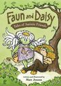 „Faun and Daisy: Tales of Autistic Friends“. Zwei Figuren, ein Faun und ein Mädchen, in einer grünen Naturkulisse dargestellt.