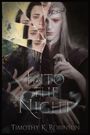 "Into the Night" von Timothy K. Robinson. Illustration: Spiegel zeigt gesichtslosen Mann mit roten Augen und Krone.