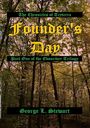 "The Chronicles of Tryterra," "Founder's Day," "Part One of the Ebonriver Trilogy," "George L. Stewart." Waldhintergrund.